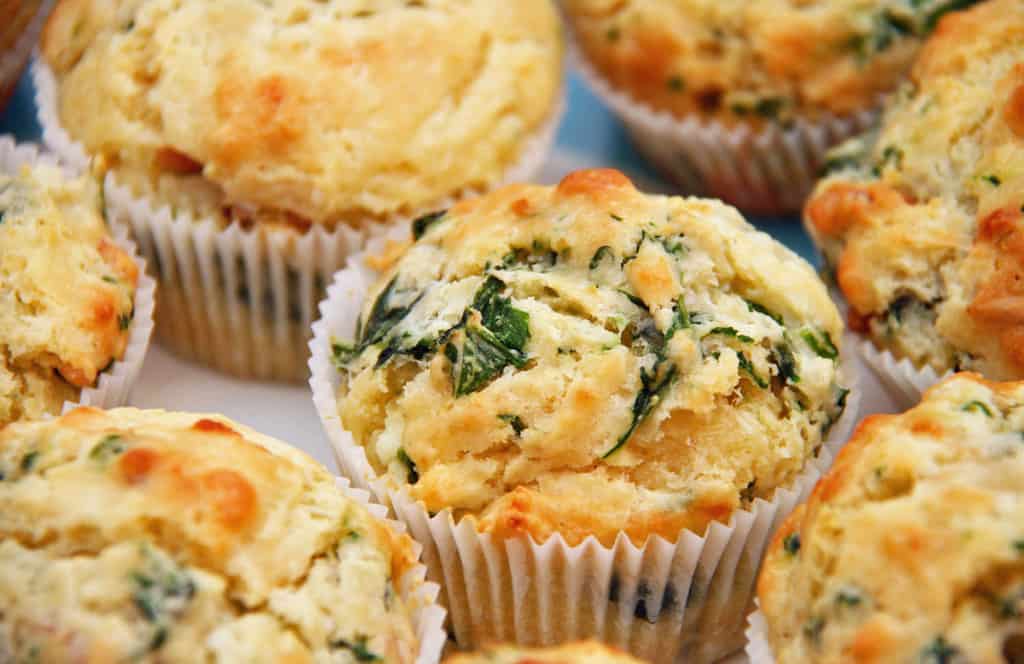 Spinach and Cheese Muffins