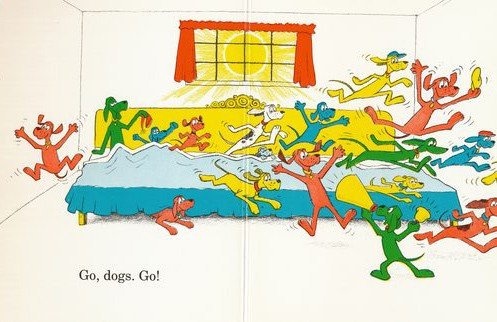 Dogs Jumping Out of Bed
