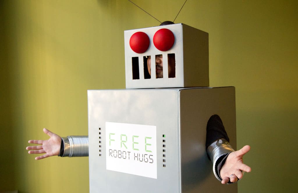 Man Dressed as Robot