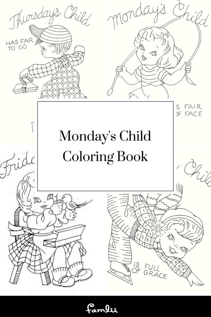 Pdf of Coloring Pages of Mondays Child