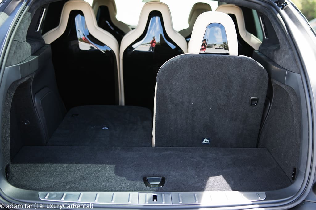 Rear cargo space Tesla Model X